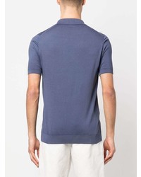 Мужская синяя футболка-поло от Fedeli