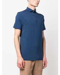 Мужская синяя футболка-поло от Mp Massimo Piombo
