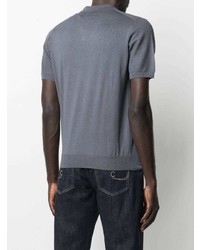 Мужская синяя футболка-поло от Corneliani