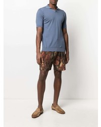 Мужская синяя футболка-поло от Fedeli