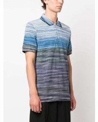 Мужская синяя футболка-поло от Missoni