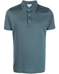 Мужская синяя футболка-поло от Sunspel