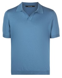 Мужская синяя футболка-поло от Tagliatore