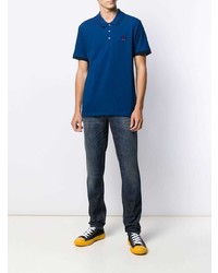 Мужская синяя футболка-поло от Kenzo