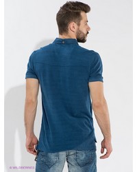 Мужская синяя футболка-поло от Timezone