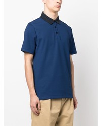 Мужская синяя футболка-поло от BOSS