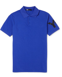Мужская синяя футболка-поло от Y-3