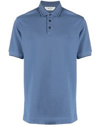 Мужская синяя футболка-поло от Z Zegna