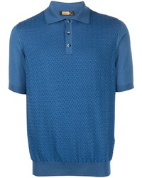 Мужская синяя футболка-поло от Zilli