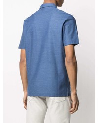 Мужская синяя футболка-поло от Canali
