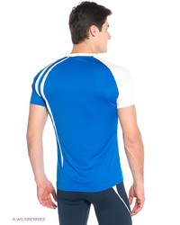Мужская синяя футболка с v-образным вырезом от Asics