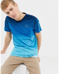 Мужская синяя футболка с v-образным вырезом от Hollister