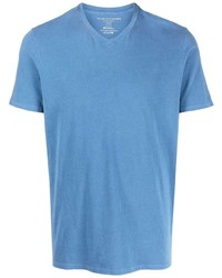 Мужская синяя футболка с v-образным вырезом от Majestic Filatures