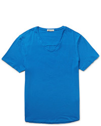 Мужская синяя футболка с v-образным вырезом от Onia