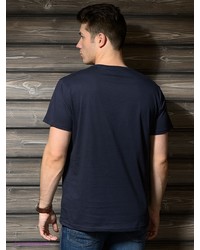 Мужская синяя футболка с v-образным вырезом от Wrangler