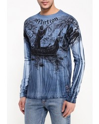 Мужская синяя футболка с длинным рукавом от Affliction