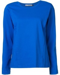 Женская синяя футболка с длинным рукавом от Issey Miyake