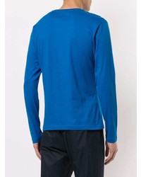 Мужская синяя футболка с длинным рукавом от Kent & Curwen