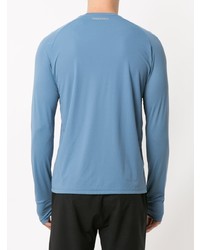 Мужская синяя футболка с длинным рукавом от Track & Field