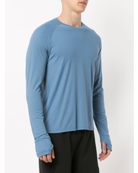 Мужская синяя футболка с длинным рукавом от Track & Field