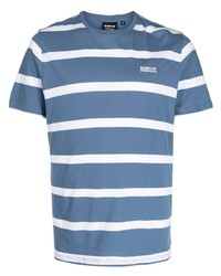 Мужская синяя футболка с круглым вырезом в горизонтальную полоску от Barbour