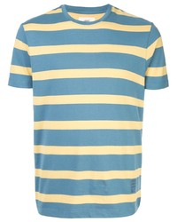 Мужская синяя футболка с круглым вырезом в горизонтальную полоску от Kent & Curwen
