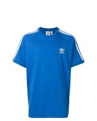 Мужская синяя футболка с круглым вырезом с принтом от adidas