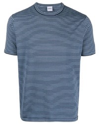 Мужская синяя футболка с круглым вырезом с принтом от Aspesi