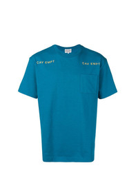 Мужская синяя футболка с круглым вырезом с принтом от C.E