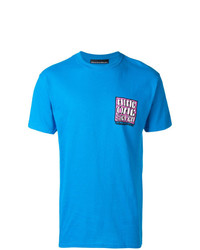Мужская синяя футболка с круглым вырезом с принтом от Call Me 917