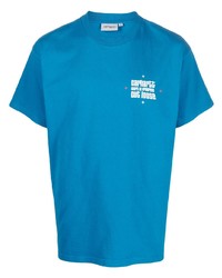 Мужская синяя футболка с круглым вырезом с принтом от Carhartt WIP