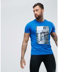 Мужская синяя футболка с круглым вырезом с принтом от DARE 2B