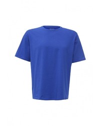 Мужская синяя футболка с круглым вырезом с принтом от DKNY
