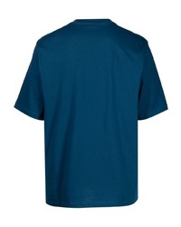 Мужская синяя футболка с круглым вырезом с принтом от Michael Kors