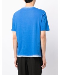 Мужская синяя футболка с круглым вырезом с принтом от N°21