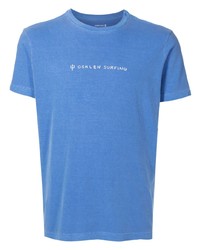 Мужская синяя футболка с круглым вырезом с принтом от OSKLEN