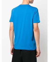 Мужская синяя футболка с круглым вырезом с принтом от Iceberg