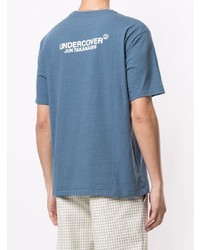 Мужская синяя футболка с круглым вырезом с принтом от Undercover