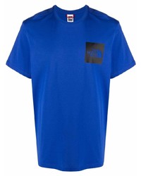 Мужская синяя футболка с круглым вырезом с принтом от The North Face