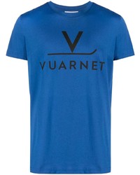 Мужская синяя футболка с круглым вырезом с принтом от Vuarnet
