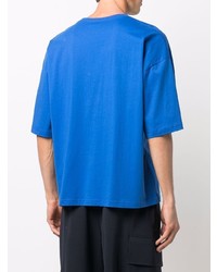 Мужская синяя футболка с круглым вырезом с принтом от MACKINTOSH