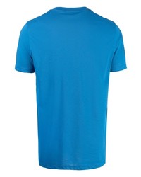 Мужская синяя футболка с круглым вырезом с принтом от PS Paul Smith