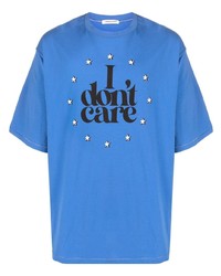Мужская синяя футболка с круглым вырезом со звездами от Undercover