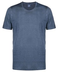 Мужская синяя футболка с круглым вырезом от 120% Lino