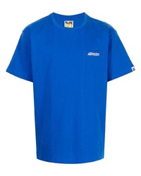 Мужская синяя футболка с круглым вырезом от A Bathing Ape