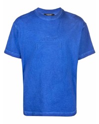 Мужская синяя футболка с круглым вырезом от A-Cold-Wall*