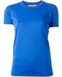 Женская синяя футболка с круглым вырезом от Acne Studios