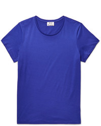 Мужская синяя футболка с круглым вырезом от Acne Studios