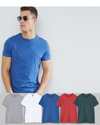 Мужская синяя футболка с круглым вырезом от ASOS DESIGN