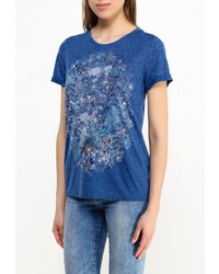 Женская синяя футболка с круглым вырезом от Baon